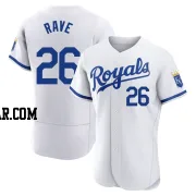 John Rave Men's Kansas City Royals White Authentic 2022 Home Jersey