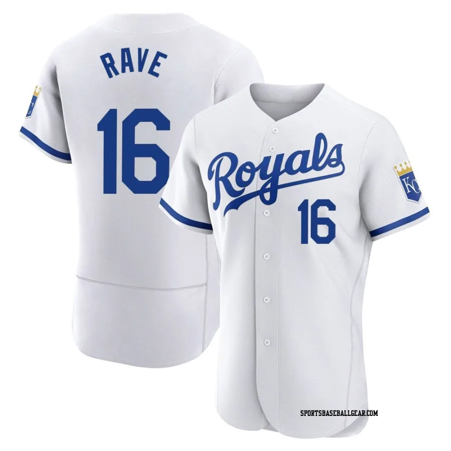 John Rave Men's Kansas City Royals White Authentic 2022 Home Jersey