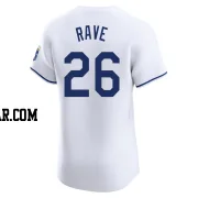 John Rave Men's Kansas City Royals White Elite Home Jersey
