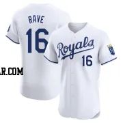 John Rave Men's Kansas City Royals White Elite Home Jersey