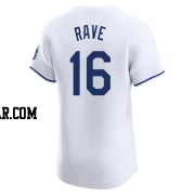 John Rave Men's Kansas City Royals White Elite Home Jersey