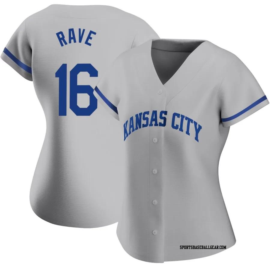 John Rave Women's Kansas City Royals Gray Authentic 2022 Road Jersey