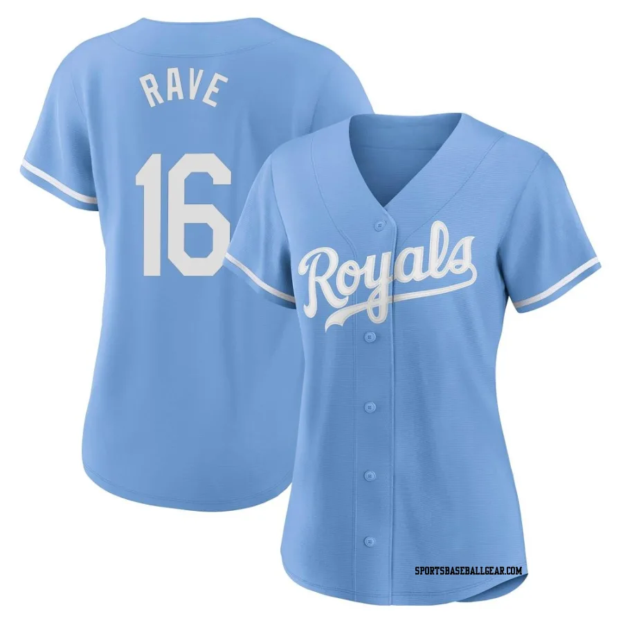 John Rave Women's Kansas City Royals Light Blue Authentic 2022 Alternate Jersey