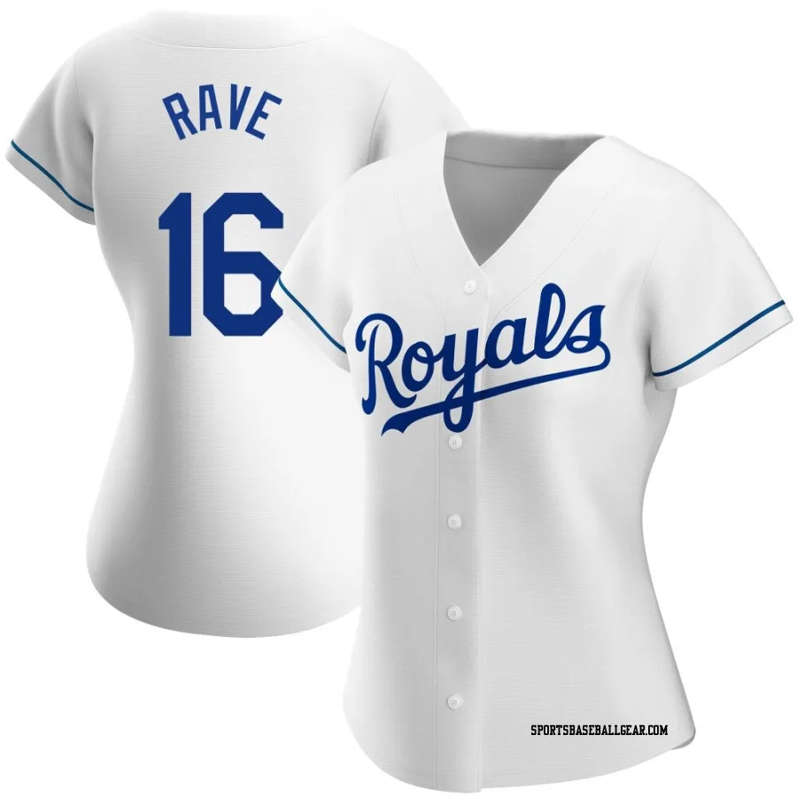 John Rave Women's Kansas City Royals White Authentic Home Jersey