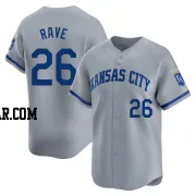 John Rave Youth Kansas City Royals Gray Limited Away Jersey