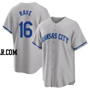 John Rave Youth Kansas City Royals Gray Replica 2022 Road Jersey