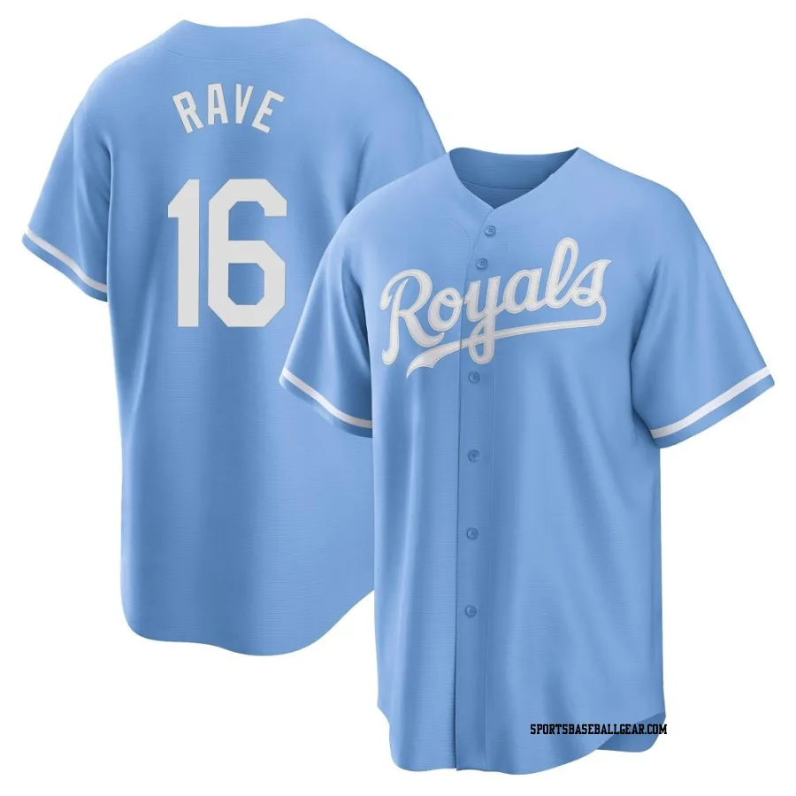 John Rave Youth Kansas City Royals Light Blue Replica 2022 Alternate Jersey