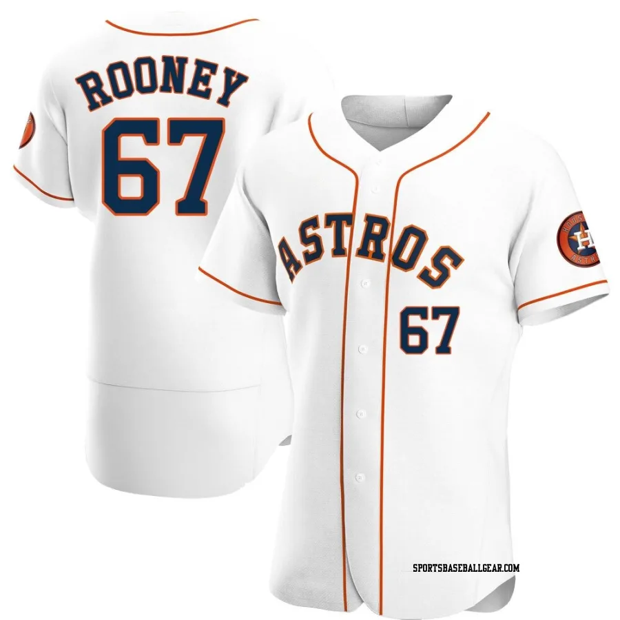 John Rooney Men's Houston Astros White Authentic Home Jersey