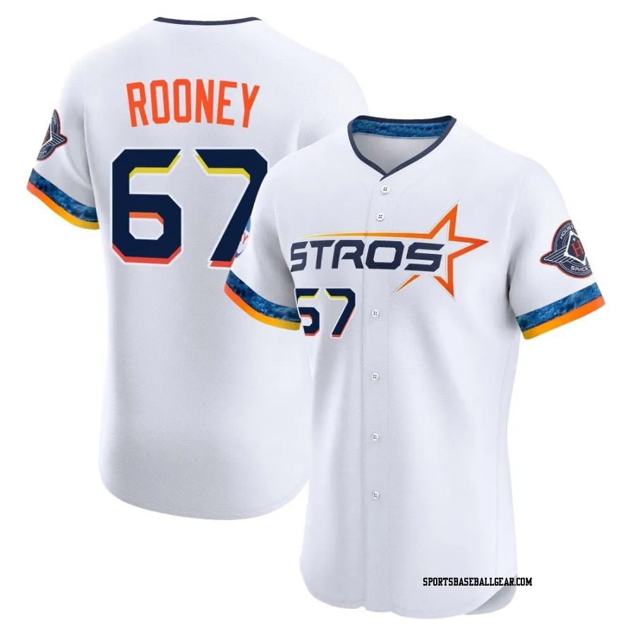 John Rooney Men's Houston Astros White Elite 2025 City Connect Jersey