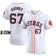 John Rooney Men's Houston Astros White Elite Home Patch Jersey