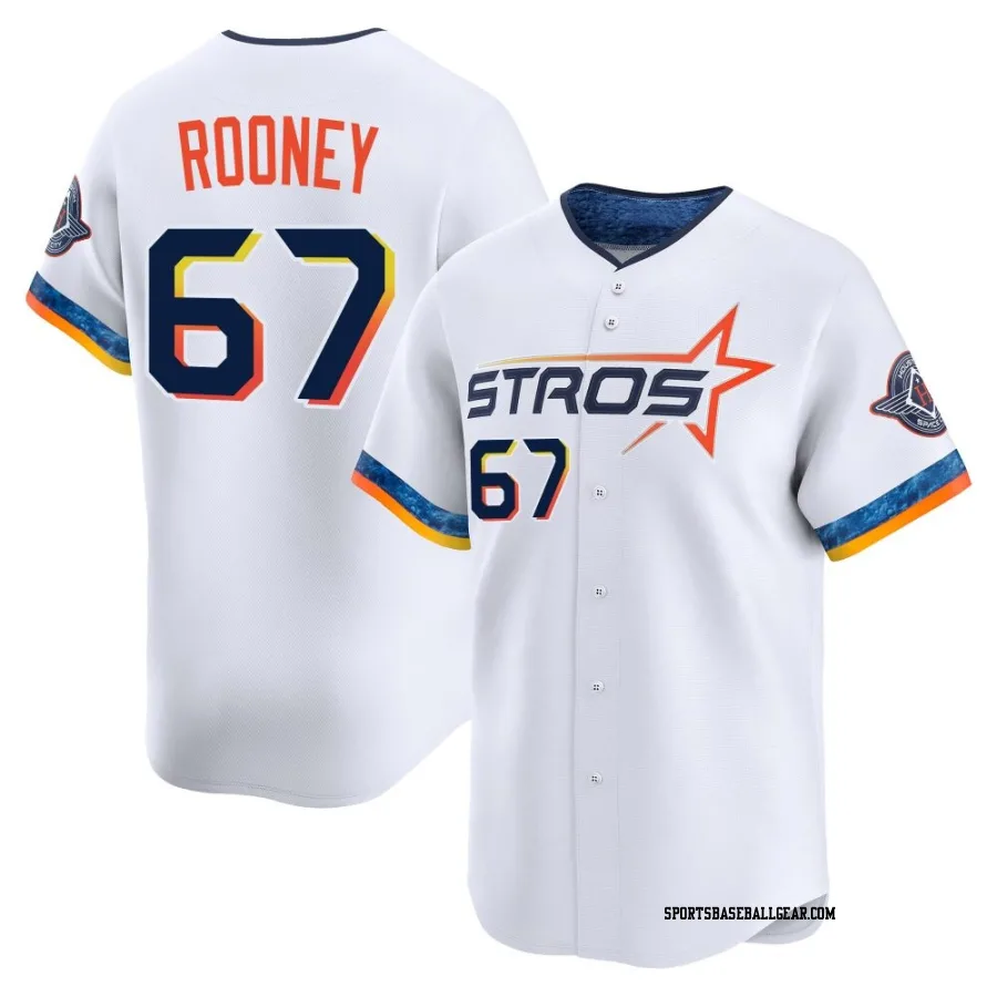 John Rooney Men's Houston Astros White Limited 2025 City Connect Jersey