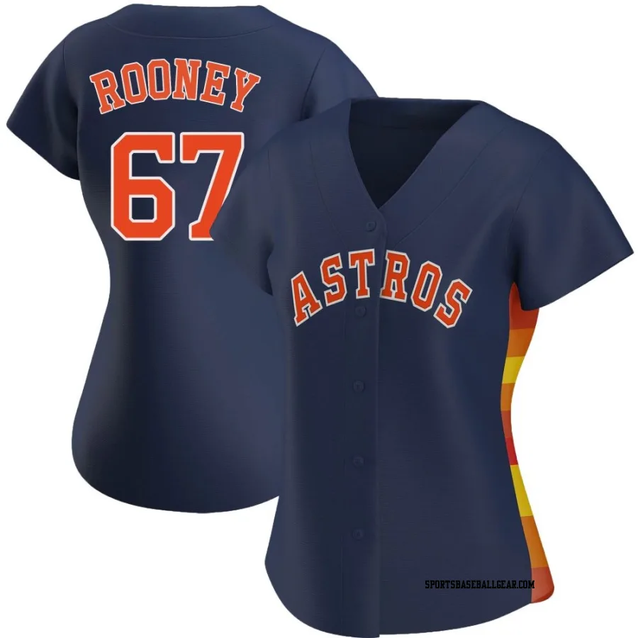 John Rooney Women's Houston Astros Navy Replica Alternate Jersey