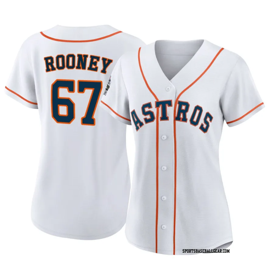 John Rooney Women's Houston Astros White Authentic 2022 World Series Home Jersey