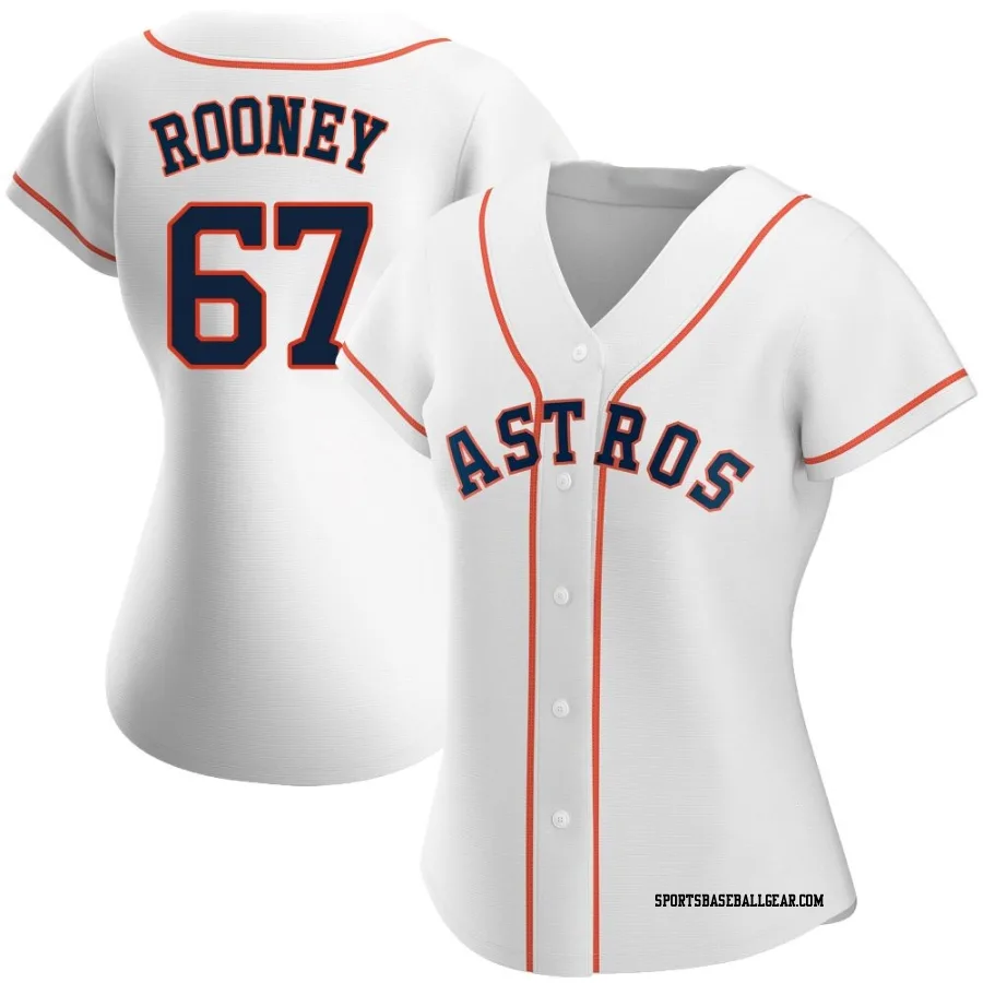 John Rooney Women's Houston Astros White Authentic Home Jersey