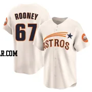 John Rooney Youth Houston Astros Cream Limited Throwback Cooperstown Collection Jersey