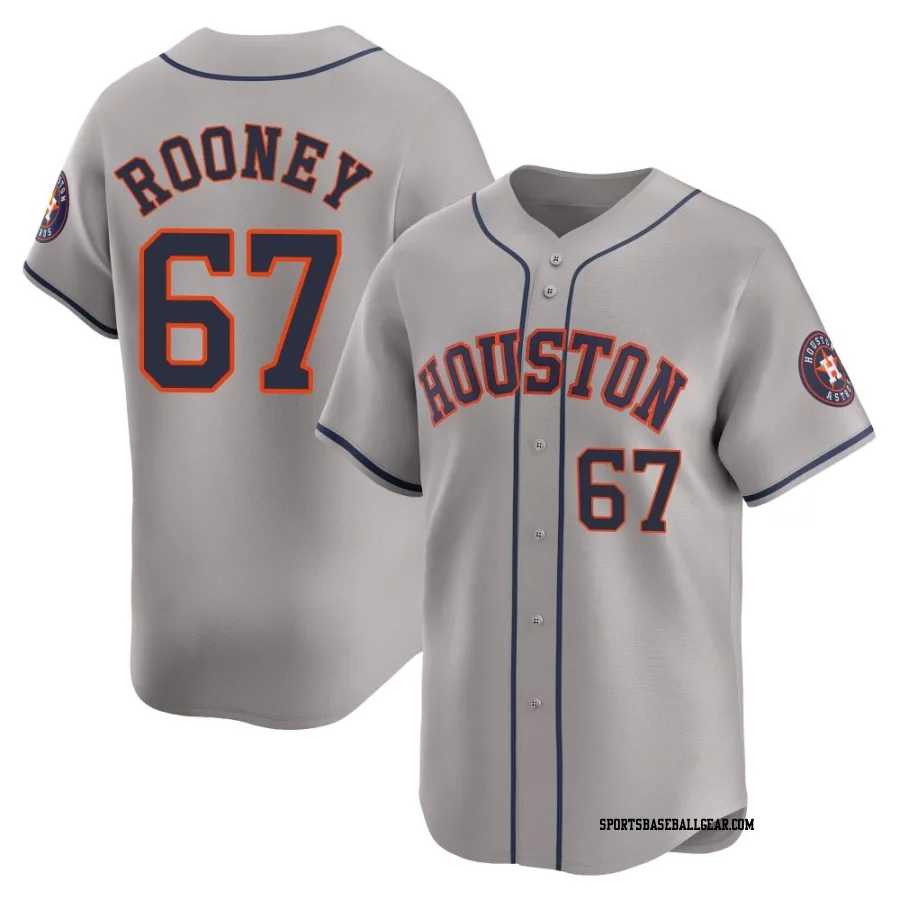 John Rooney Youth Houston Astros Gray Limited Away Jersey
