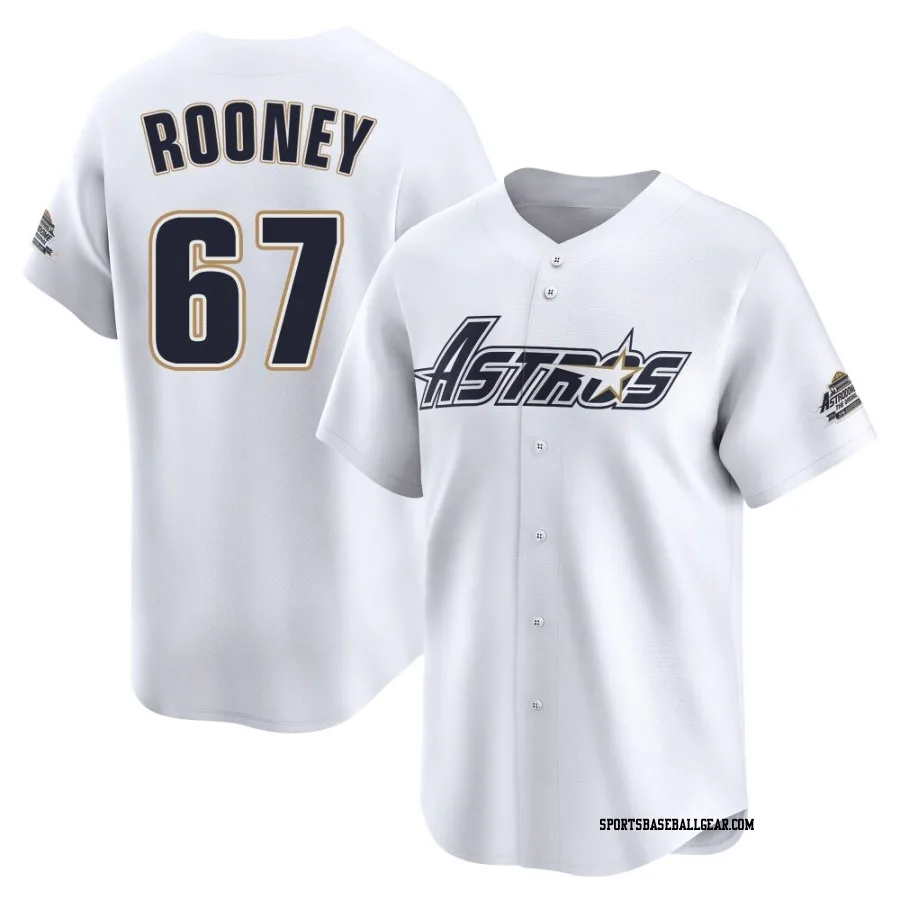 John Rooney Youth Houston Astros White Limited Throwback Cooperstown Collection Jersey