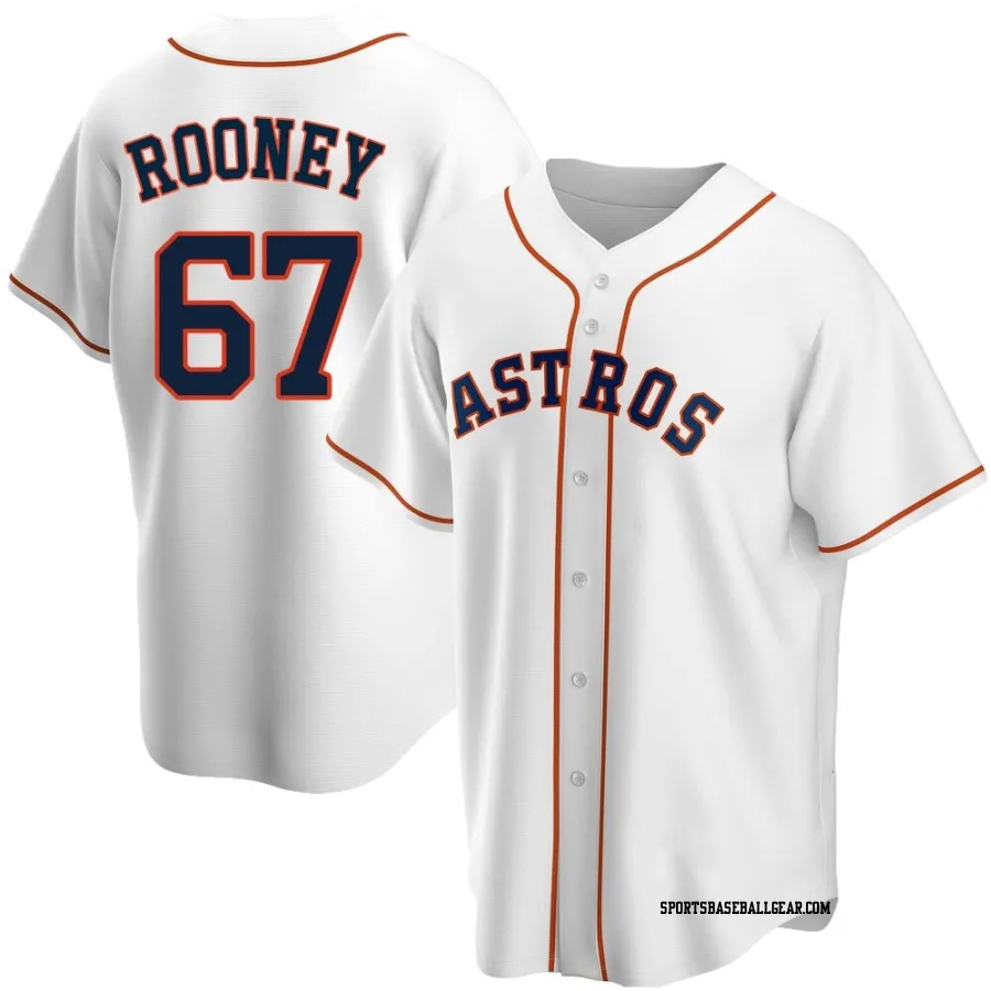 John Rooney Youth Houston Astros White Replica Home Jersey