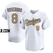 John Roseboro Men's Los Angeles Dodgers Gold Limited White 2025 Collection Jersey