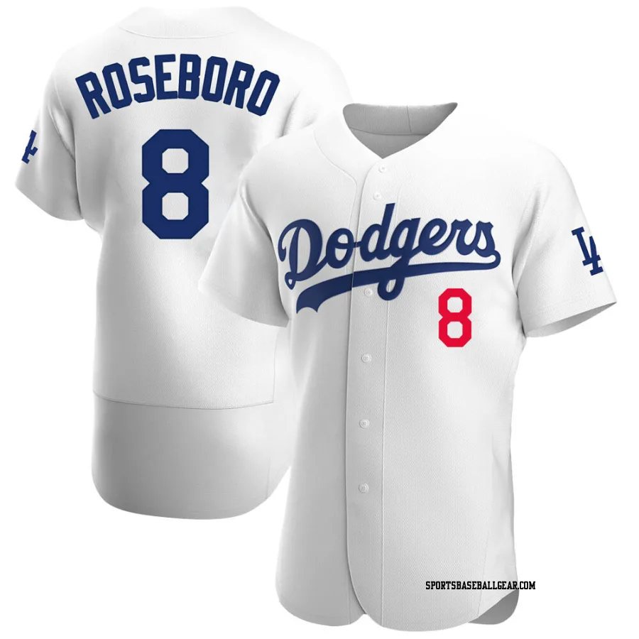 John Roseboro Men's Los Angeles Dodgers White Authentic Home Jersey