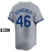 John Schreiber Men's Kansas City Royals Gray Limited Away Jersey