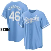 John Schreiber Men's Kansas City Royals Light Blue Replica 2022 Alternate Jersey