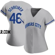 John Schreiber Women's Kansas City Royals Gray Replica 2022 Road Jersey
