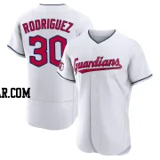 Johnathan Rodriguez Men's Cleveland Guardians White Authentic Home Jersey