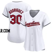 Johnathan Rodriguez Women's Cleveland Guardians White Limited Home Jersey