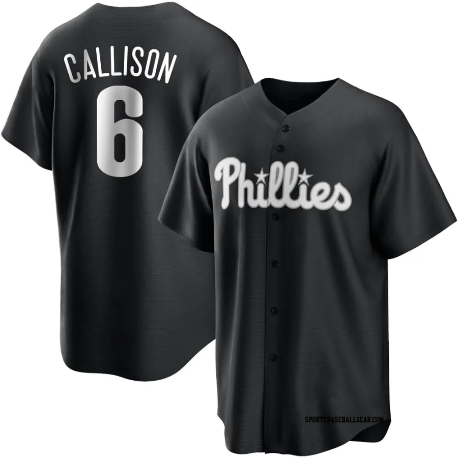 Johnny Callison Youth Philadelphia Phillies Black/White Replica Jersey