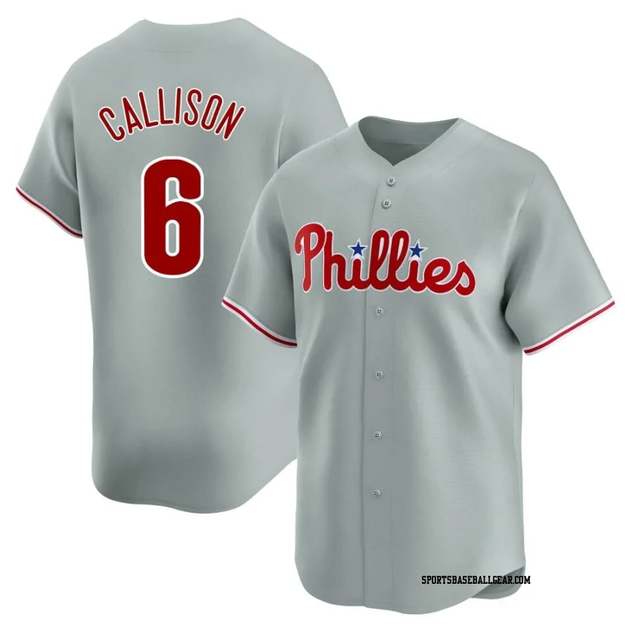 Johnny Callison Youth Philadelphia Phillies Gray Limited Away Jersey