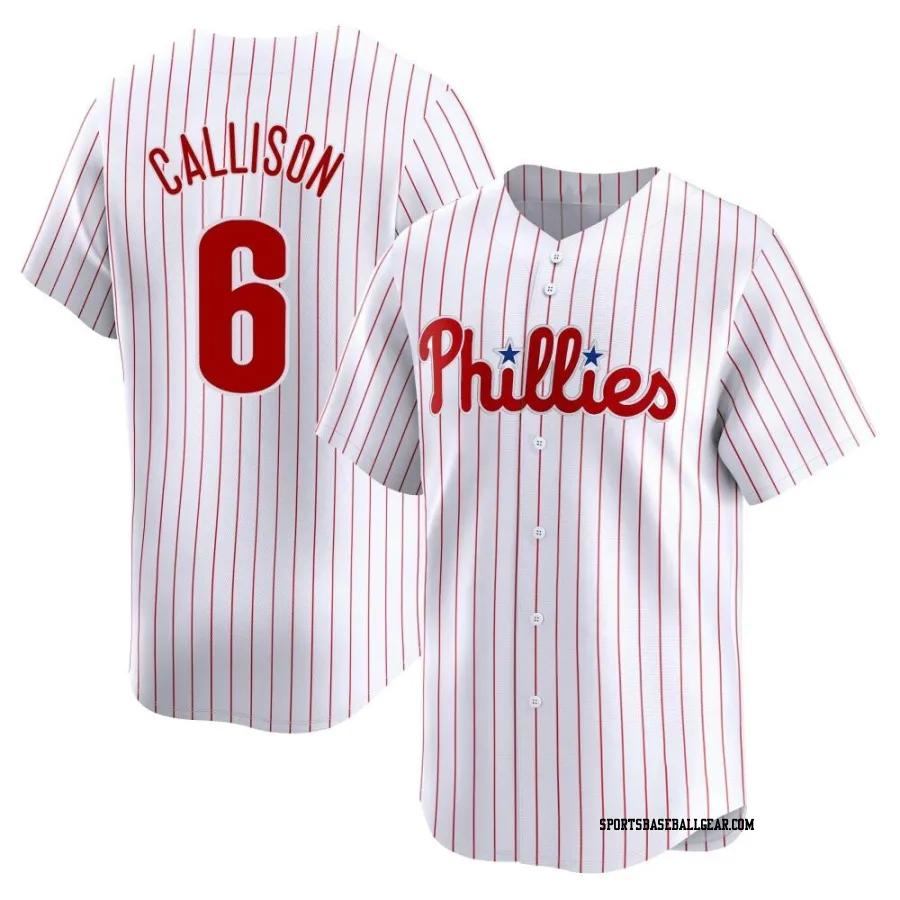 Johnny Callison Youth Philadelphia Phillies White Limited Home Jersey