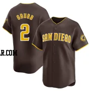 Johnny Grubb Men's San Diego Padres Brown Limited Away Jersey