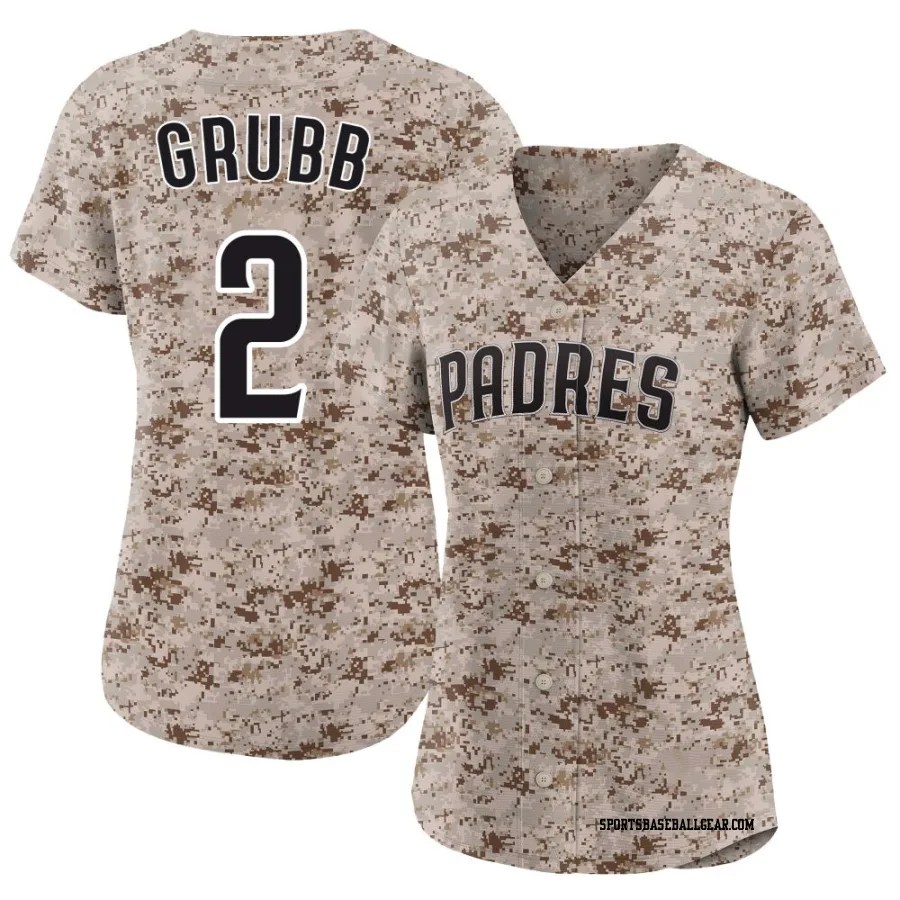 Johnny Grubb Women's San Diego Padres Camo Limited 2nd Alternate Jersey