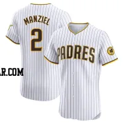 Johnny Manziel Men's San Diego Padres White Elite Home Jersey