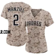 Johnny Manziel Women's San Diego Padres Camo Limited 2nd Alternate Jersey