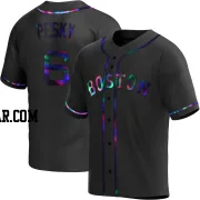 Johnny Pesky Men's Boston Red Sox Black Holographic Replica Alternate Jersey