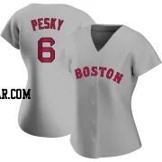 Johnny Pesky Women's Boston Red Sox Gray Authentic Road Jersey