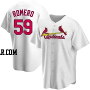 JoJo Romero Men's St. Louis Cardinals White Replica Home Jersey