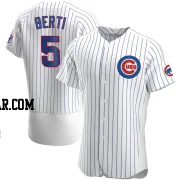 Jon Berti Men's Chicago Cubs White Authentic Home Jersey