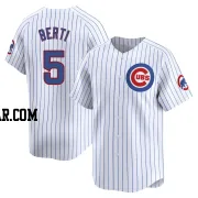 Jon Berti Youth Chicago Cubs White Limited Home Jersey