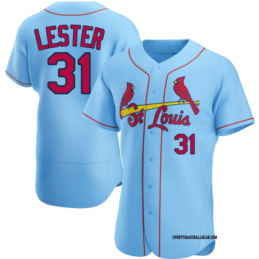 Jon Lester Men's St. Louis Cardinals Light Blue Authentic Alternate Jersey