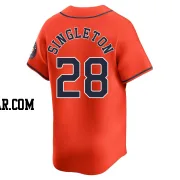 Jon Singleton Men's Houston Astros Orange Limited Alternate Jersey