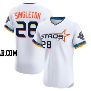 Jon Singleton Men's Houston Astros White Elite 2025 City Connect Jersey
