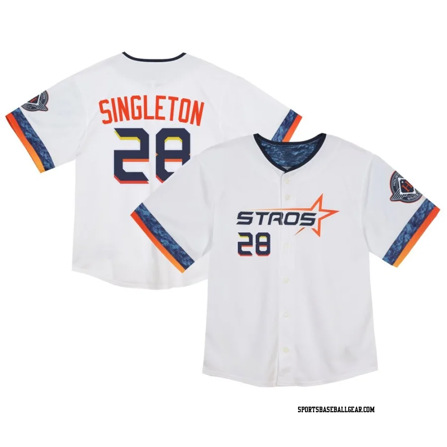 Jon Singleton Toddler Houston Astros White Limited 2025 City Connect Jersey