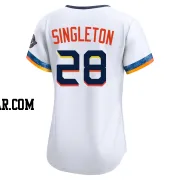 Jon Singleton Women's Houston Astros White Limited 2025 City Connect Jersey
