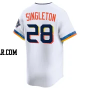 Jon Singleton Youth Houston Astros White Limited 2025 City Connect Jersey