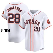 Jon Singleton Youth Houston Astros White Limited Home Jersey