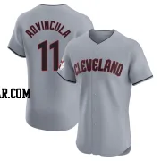 Jonah Advincula Men's Cleveland Guardians Gray Elite Road Jersey