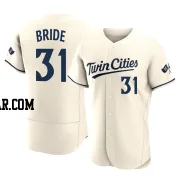 Jonah Bride Men's Minnesota Twins Cream Authentic Alternate 2023 Jersey